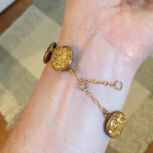 Gold Leaf in resin bracelet - Picture 7 of 7